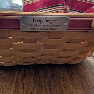 Longaberger 2006 Large Nature's Garland Basket Set